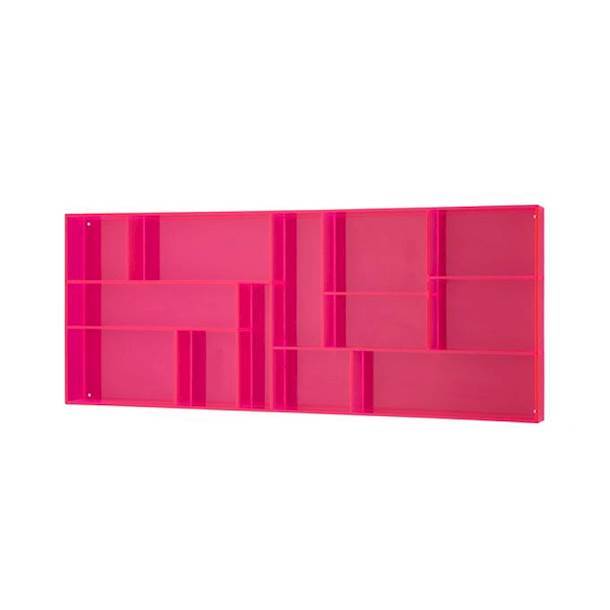 Stor Hylla i Rosa Akryl
