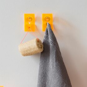 Hängkrok i Orange Akryl 2st