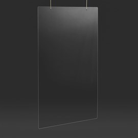Skärm för upphängning Klart Plexiglas® 124 x 67 cm