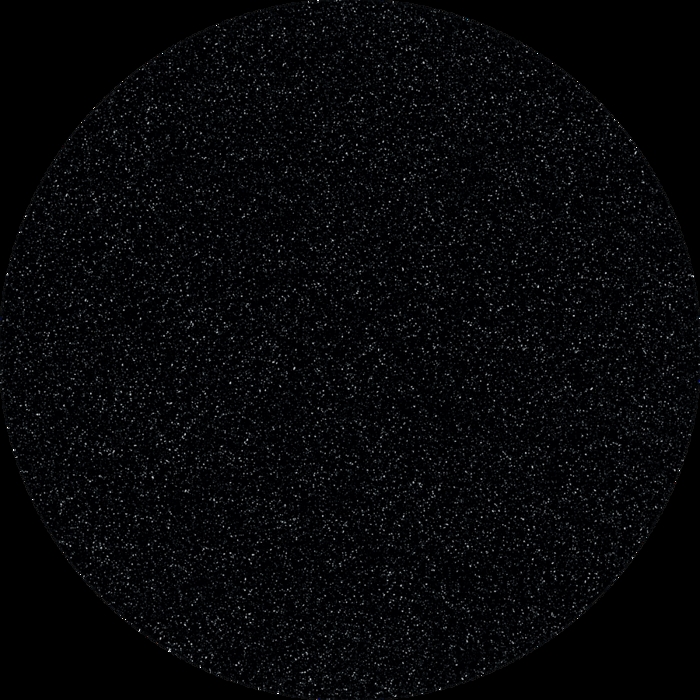 Deep Black Quartz Corian Rund 12 mm