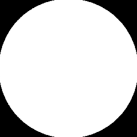Designer White Corian Rund 12 mm