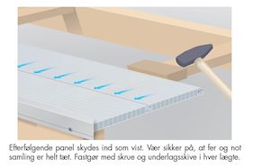 Click-Step kanalplade montering