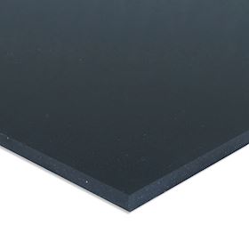 Slitstark svart PE HD 1000 Plastskiva efter önskade mått