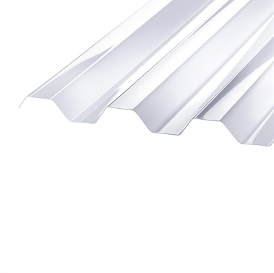 Trapetsskiva SUNLUX HI-PVC 76/18 Opalvit 2,44m